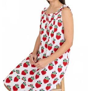 NEW DENISE RAE loved ex voto heart nightgown set in white